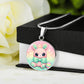 Crochet Bunny Necklace or Keychain, Cute Easter Bunny Jewelry, Kawaii Rabbit Pendant for Teen Girl, Easter Basket Stuffer Gift