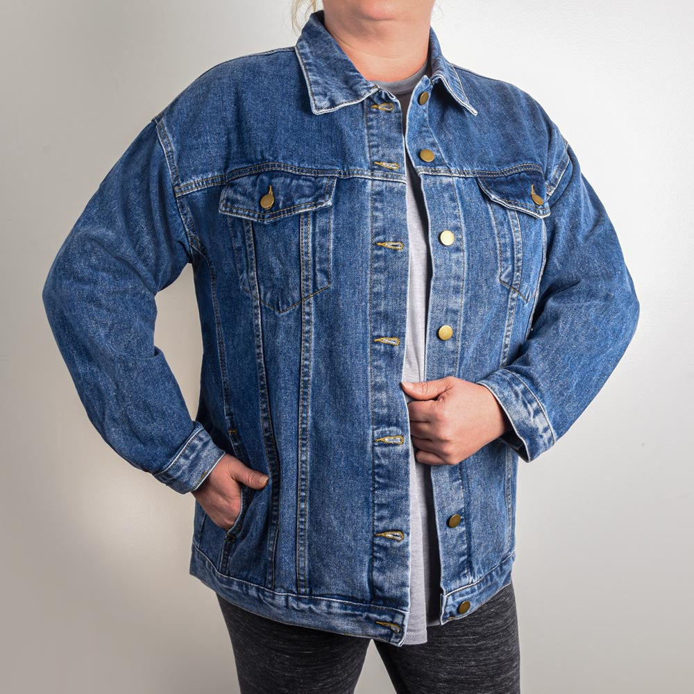 Custom Southwestern Mama Denim Jacket