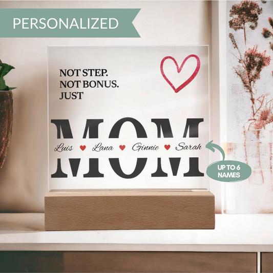 Personalized Bonus Mom Plaque