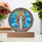 Personalized Virgin Mary Art Plaque