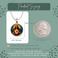 Sacred Heart of Jesus Necklace or Keychain, Catholic Necklace, Christian Jewelry, Religious Keepsake Gift