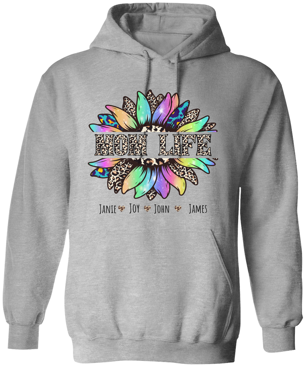 Personalized Mom Life Hoodie