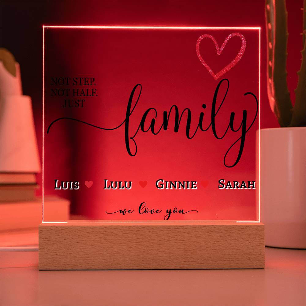 Personalized Step Family Plaque