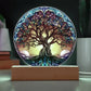 Stained Glass Style Tree of Life Acrylic Art