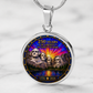 Mount Rushmore Necklace or Keychain Stained Glass Style USA Commemorative 250 Years of Liberty Limited Edition Keepsake