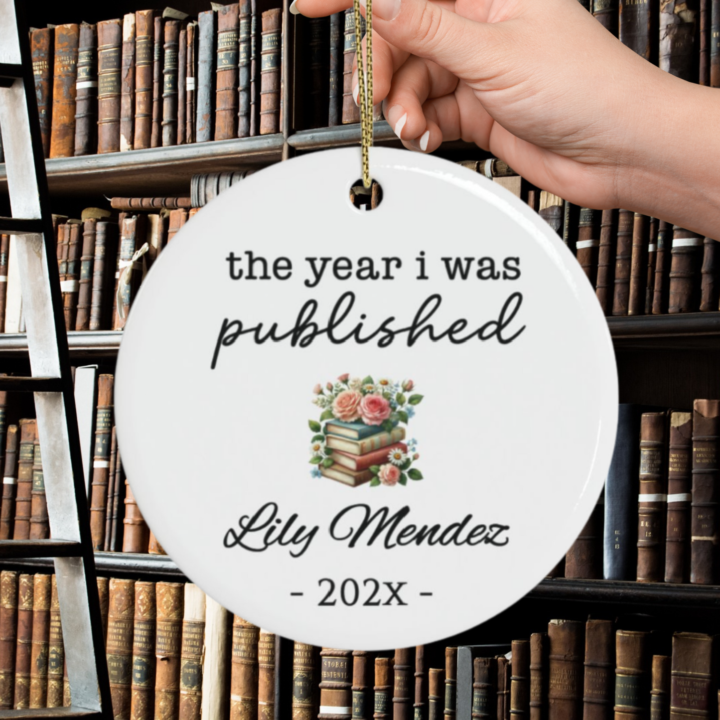 Personalized Author Plaque, The Year I Was Published, Custom Published Author Gift, New Writer Keepsake, Bestselling Book, Literary Gift