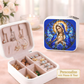Virgin Mary Necklace or Keychain, Catholic Necklace, Blessed Mother Jewelry, Religious Keepsake Gift