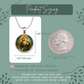 Saint Christopher Necklace or Keychain, Patron Saint of Travelers Jewelry, Catholic Travel Protection Pendant