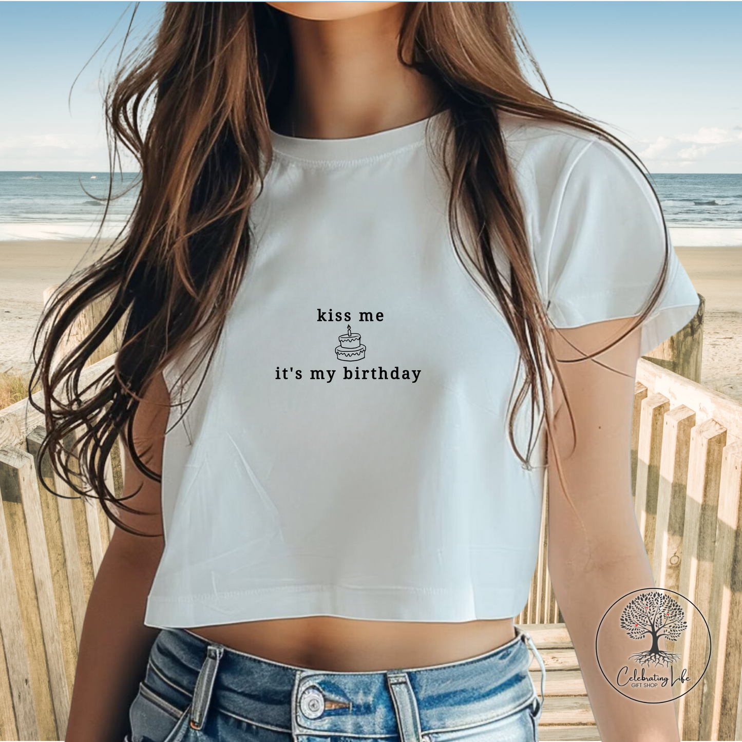 Kiss Me It's My Birthday Baby Tee