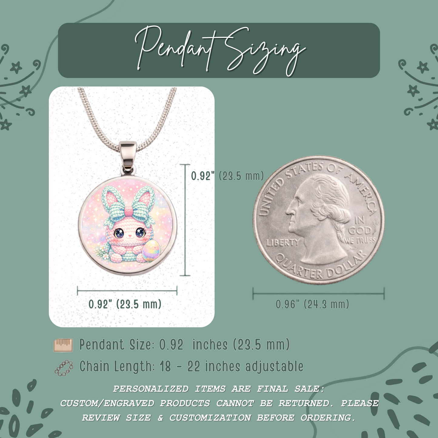Crochet Bunny Necklace or Keychain, Cute Easter Bunny Jewelry, Pastel Rabbit Pendant for Teen Girl, Easter Basket Stuffer Gift