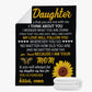 Daughter Everyday Sunflower Fleece Blanket