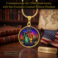 America 250 Years Necklace or Keychain Stained Glass Style Statue of Liberty NYC Commemorative Limited Edition