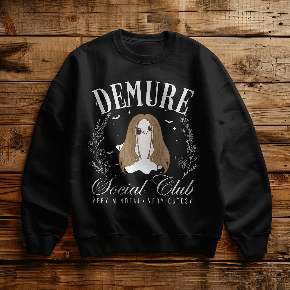 Demure Cutesy Ghost Halloween Sweatshirt