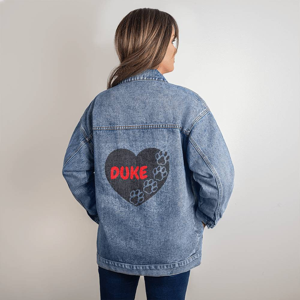 Personalized Dog Lover Jean Jacket