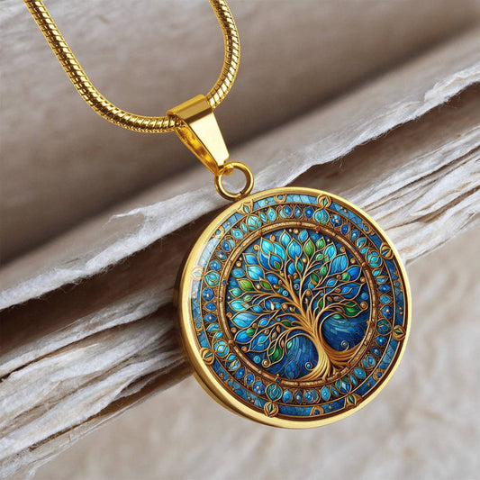 Stained Glass Tree of Life Necklace and Bracelet