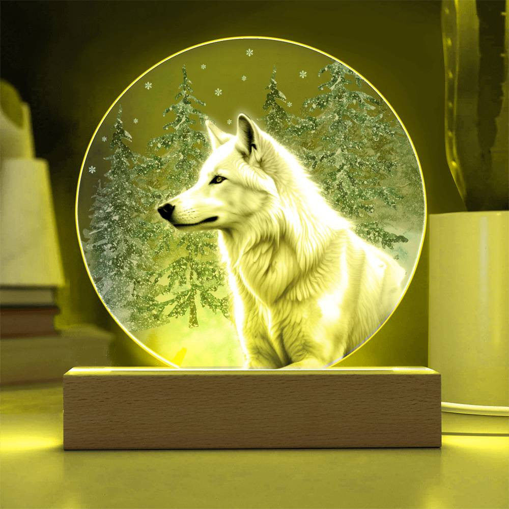 Winter Wolf LED Light Plaque