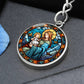 Virgin Mary and Baby Jesus Keychain and Ornament