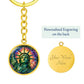 Statue of Liberty Necklace or Keychain, Stained Glass Style New York City NYC Travel Souvenir Gift