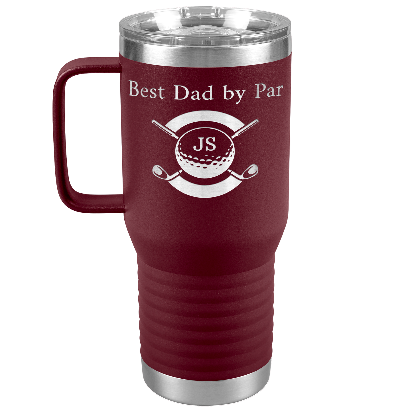 Monogramed Golf Ball Tumbler Gift for Dad