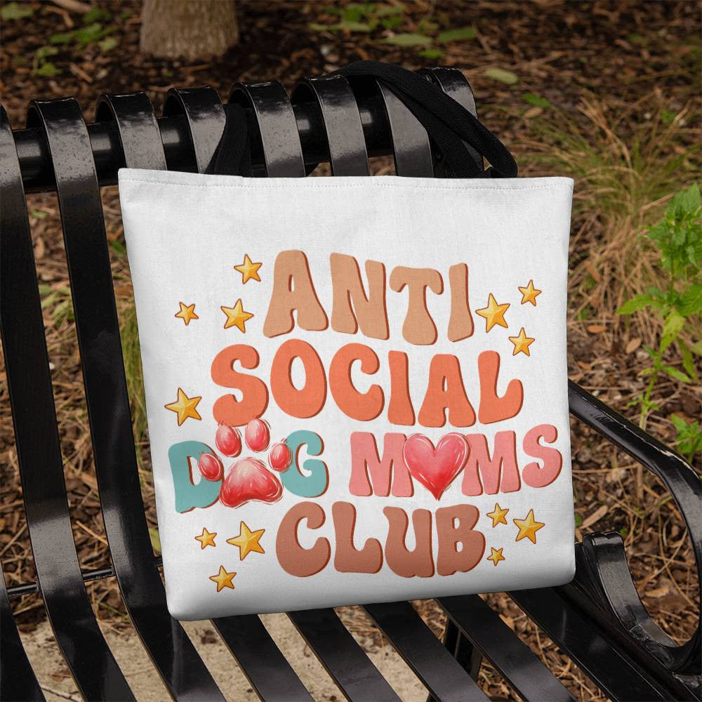 Custom Anti Social Dog Mom Bag