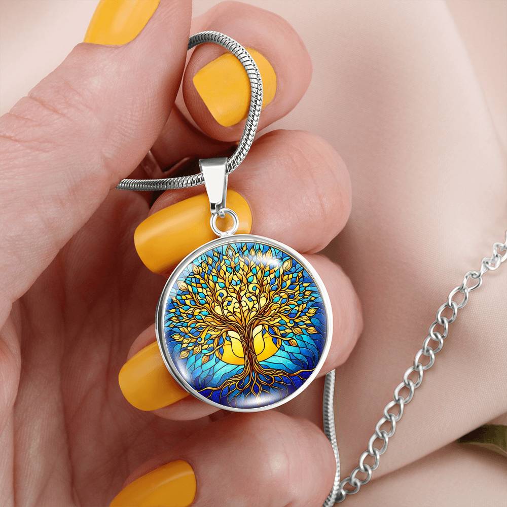 Stained Glass Jewelry - Necklace and Bangle