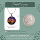 America 250 Years Necklace or Keychain Stained Glass Style Liberty Ship Patriotic Commemorative Limited Edition