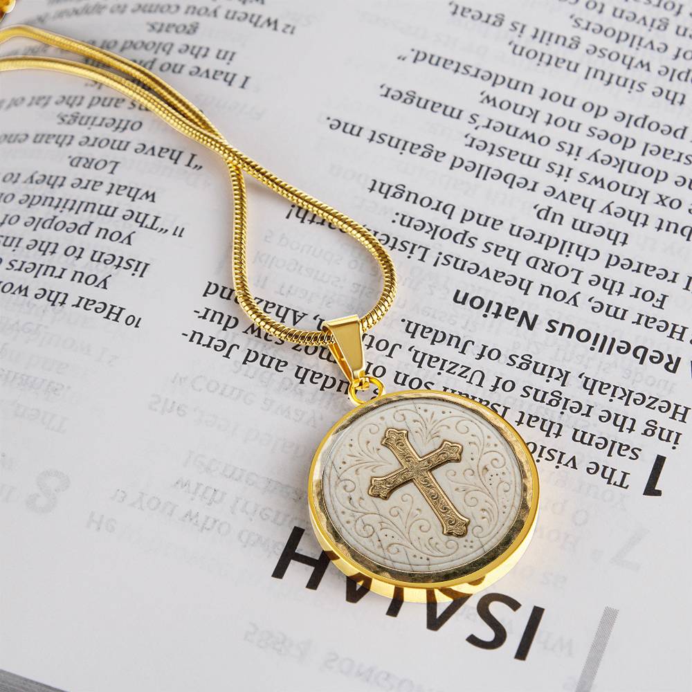 Ornate Cross Necklace or Keychain, Catholic Necklace for Women, Christian Jewelry Gift, Elegant Religious Pendant Gift