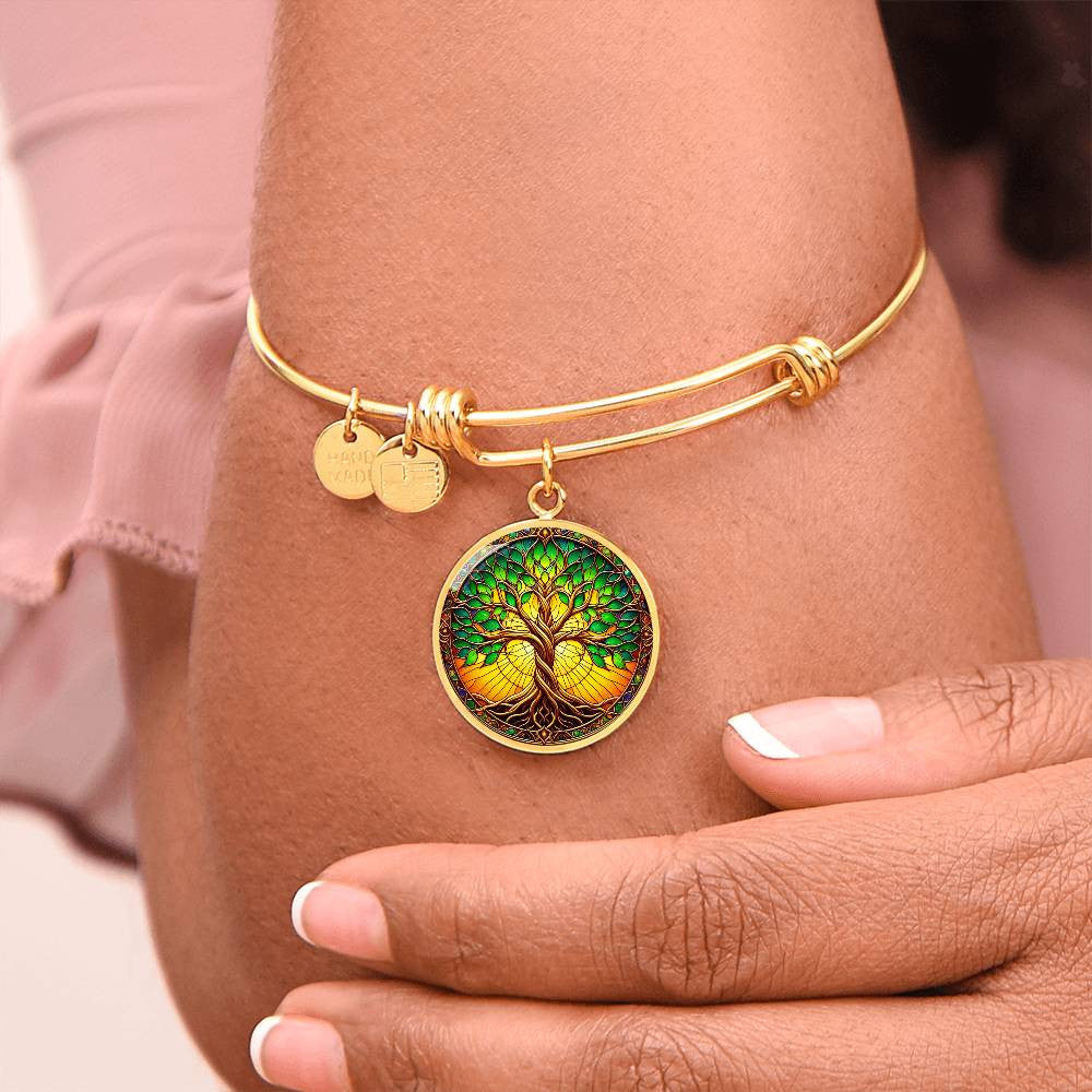 Stained Glass Tree of Life Necklace and Bracelet