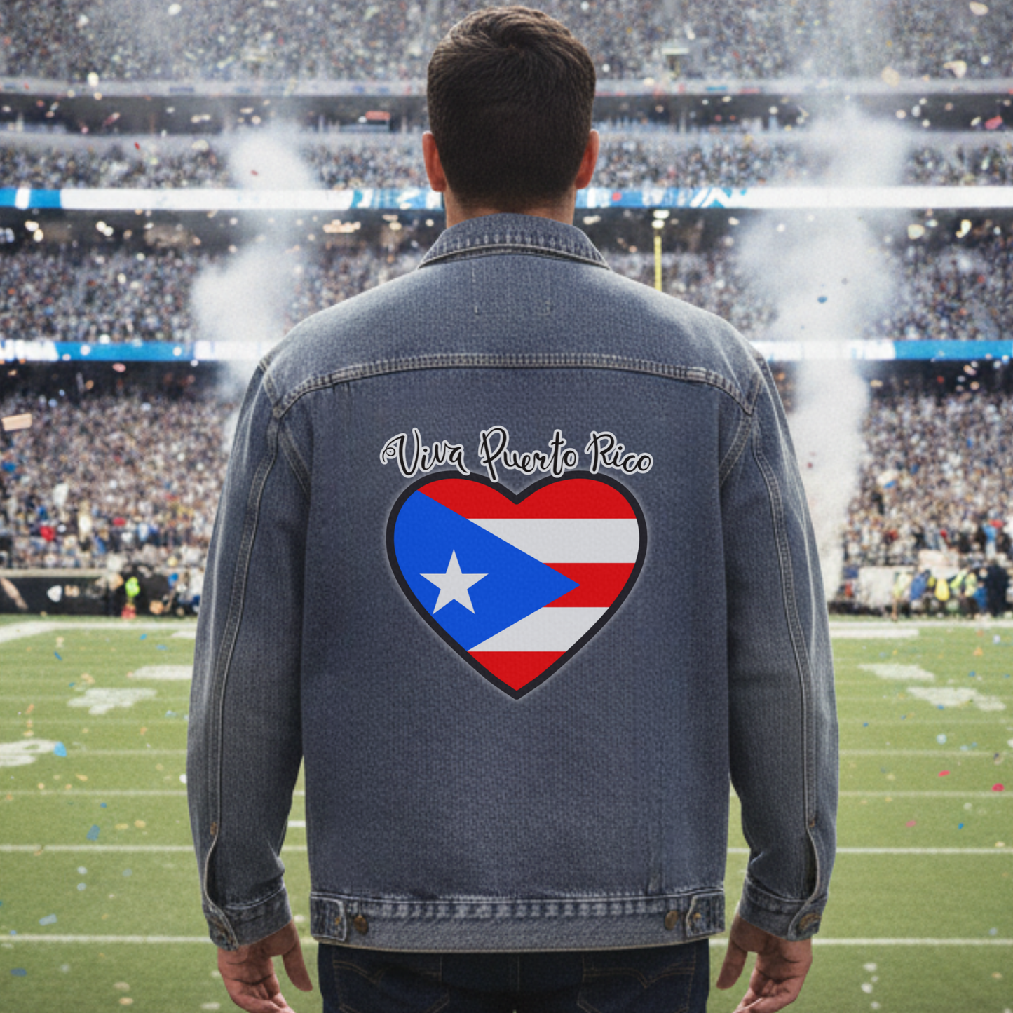 Unisex Viva Puerto Rico Jean Jacket