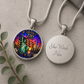 America 250 Years Necklace or Keychain Stained Glass Style Statue of Liberty NYC Commemorative Limited Edition