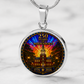 250 Years of Independence Necklace or Keychain Stained Glass Style Independence Hall USA Patriotic Commemorative Limited Edition
