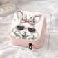 Cute Bunny Necklace or Keychain, Easter Bunny Jewelry, Rabbit Necklace for Teen Girl, Easter Basket Stuffer Gift