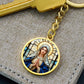Virgin Mary Necklace or Keychain, Catholic Necklace for Women, Marian Jewelry Gift, Christian Gift for Her, Religious Pendant