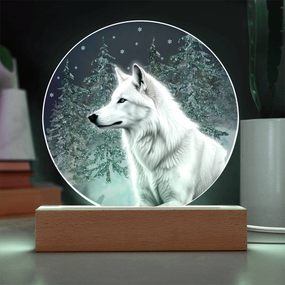 Winter Wolf LED Light Plaque