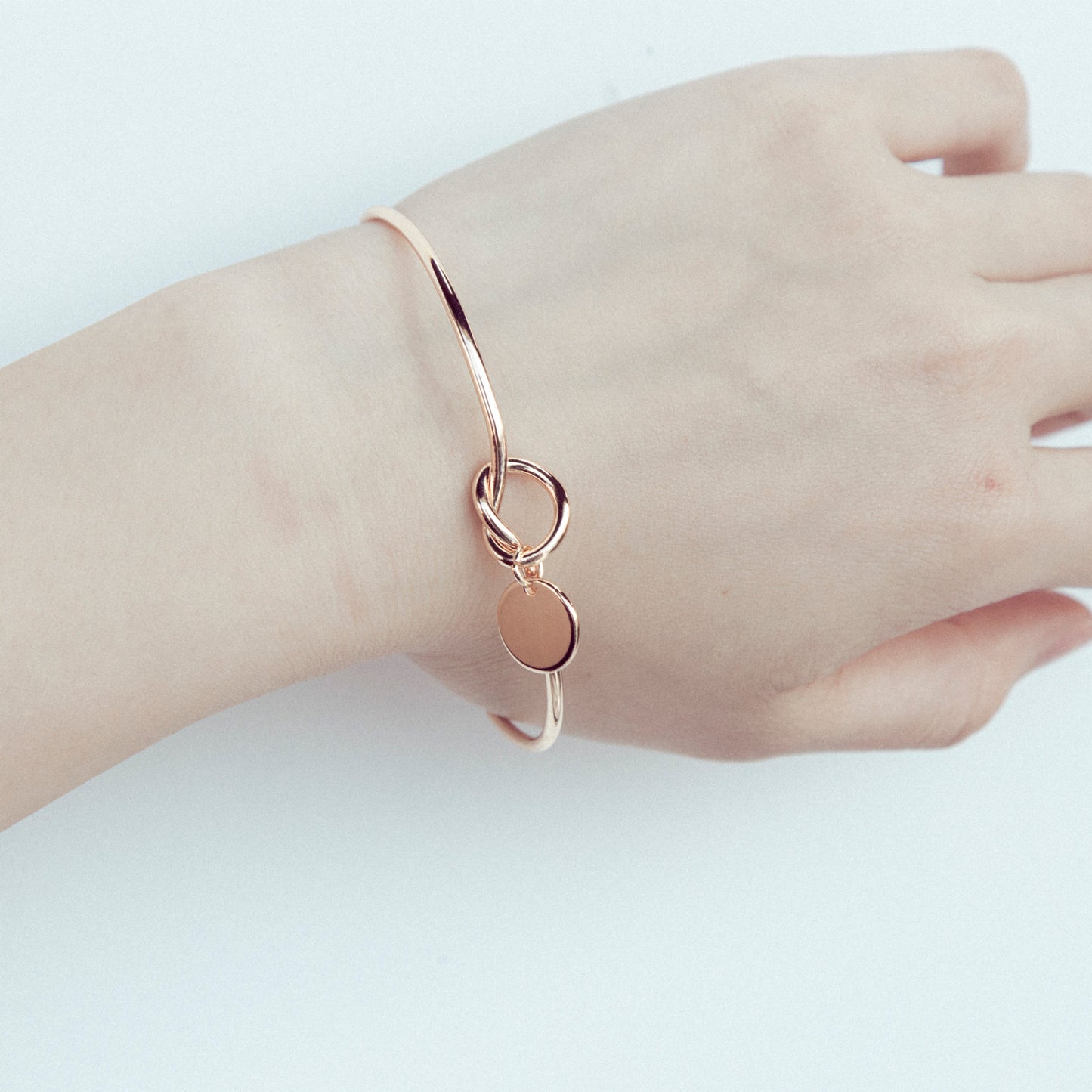 Initial Charm Bangle