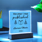 Personalized Author Plaque, The Year I Was Published, Custom Published Author Gift, New Writer Keepsake, Bestselling Book, Literary Gift