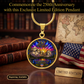 Mount Rushmore 250th Anniversary Necklace or Keychain Stained Glass Style Patriotic USA Commemorative Limited Edition