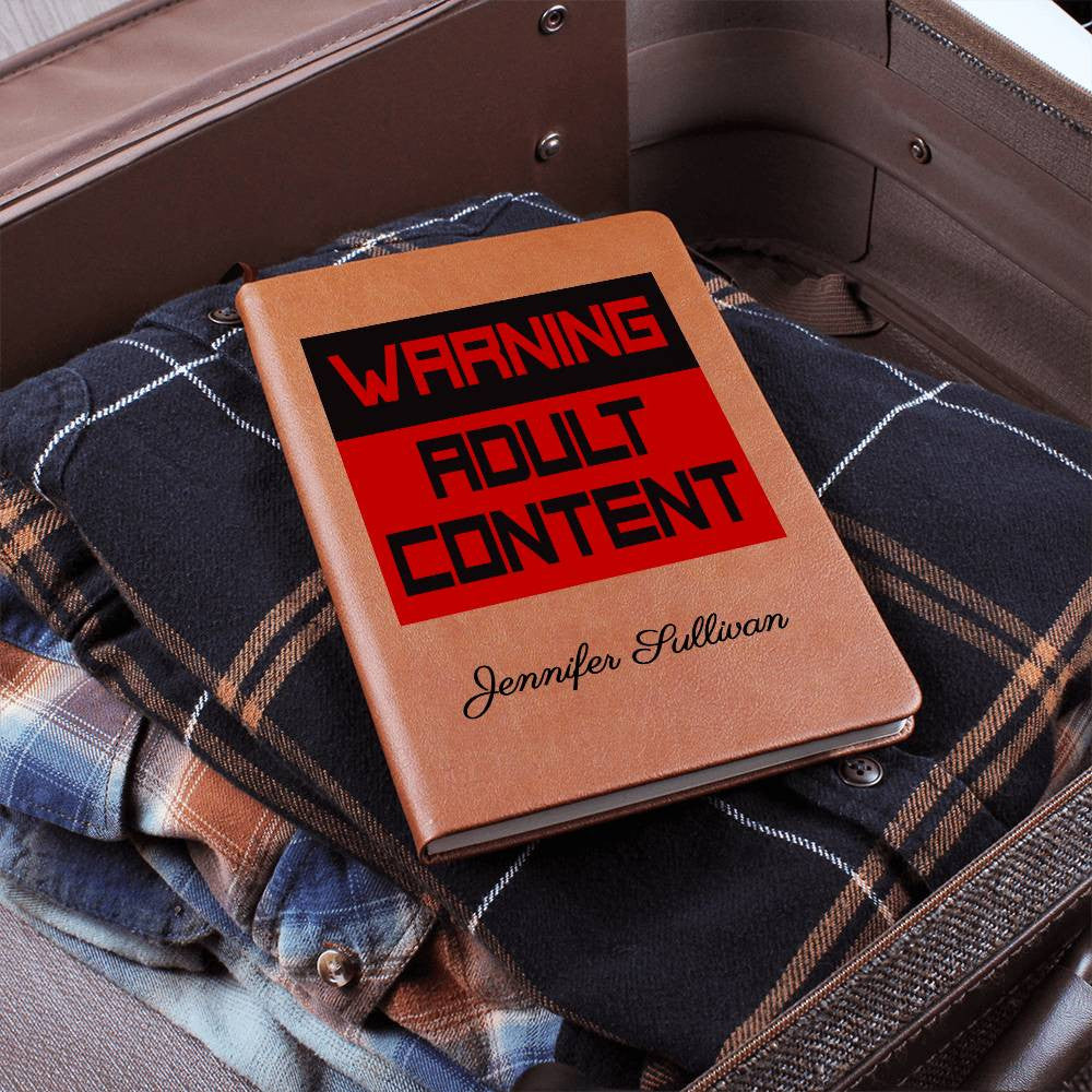 Personalized Warning Adult Content Daily Journal