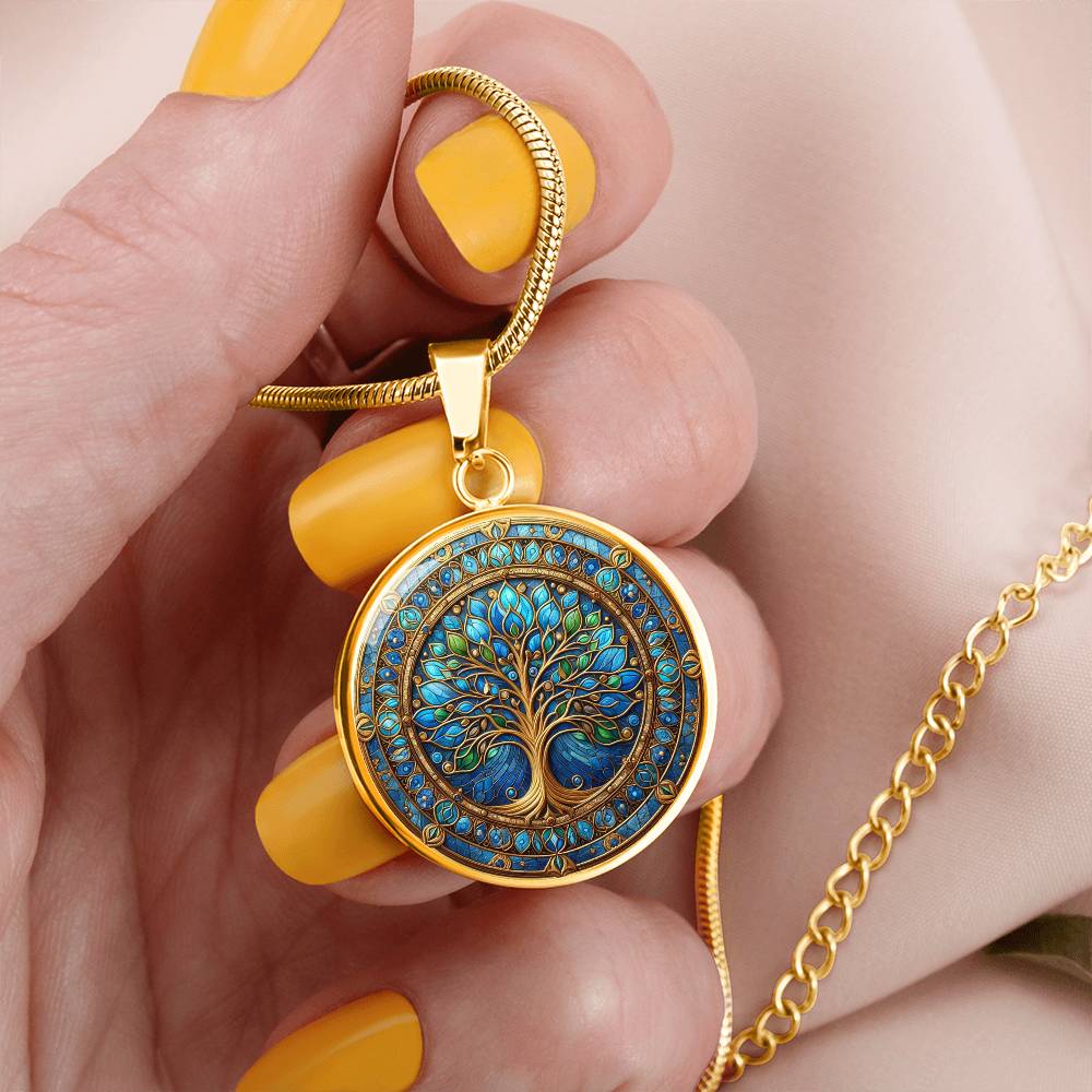 Stained Glass Tree of Life Necklace and Bracelet