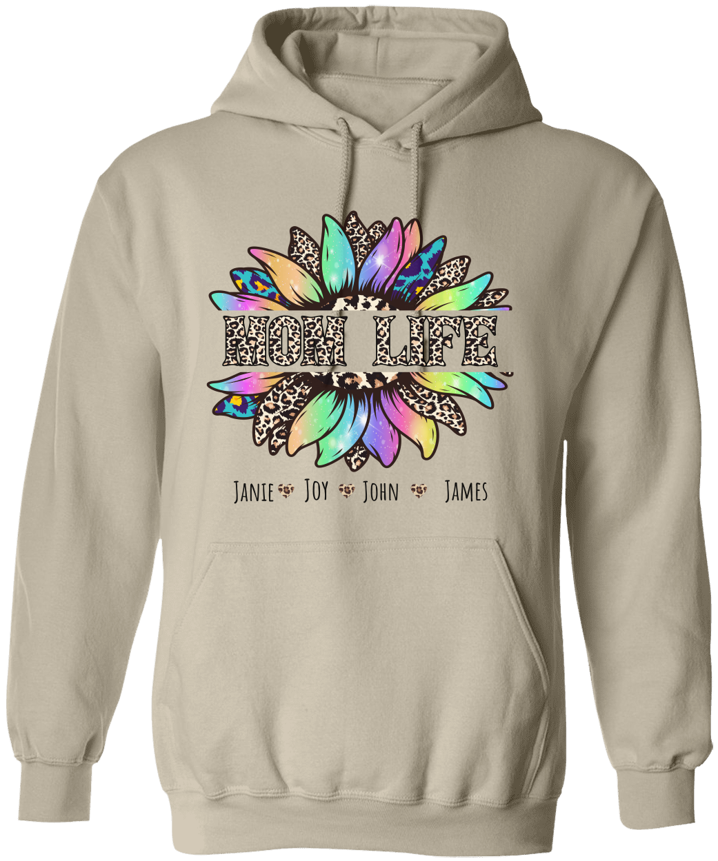 Personalized Mom Life Hoodie