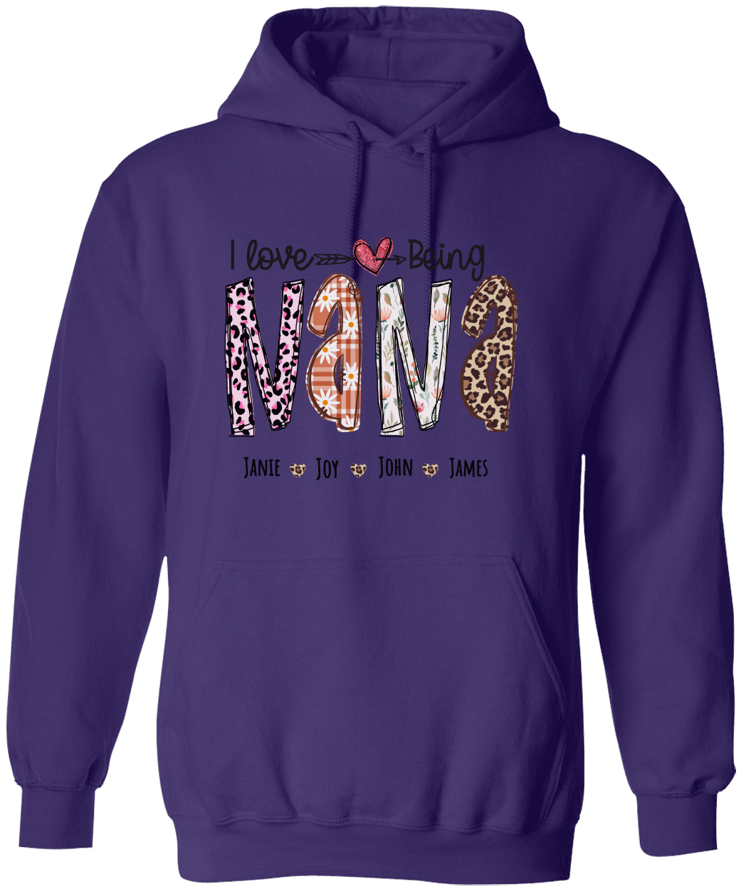 Personalized Love Being Nana Hoodie