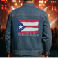 Unisex Puerto Rico Flag Jean Jacket