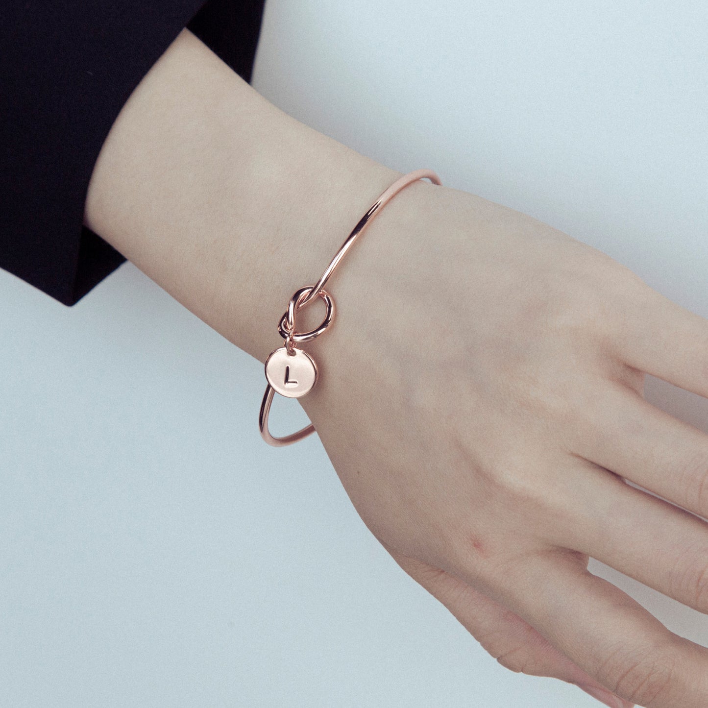 Initial Charm Bangle