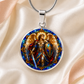 Archangel Michael Necklace or Keychain, Saint Michael Catholic Necklace, Protection Jewelry, Religious Keepsake Gift