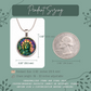 Statue of Liberty Necklace or Keychain, Stained Glass Style New York City NYC Travel Souvenir Gift