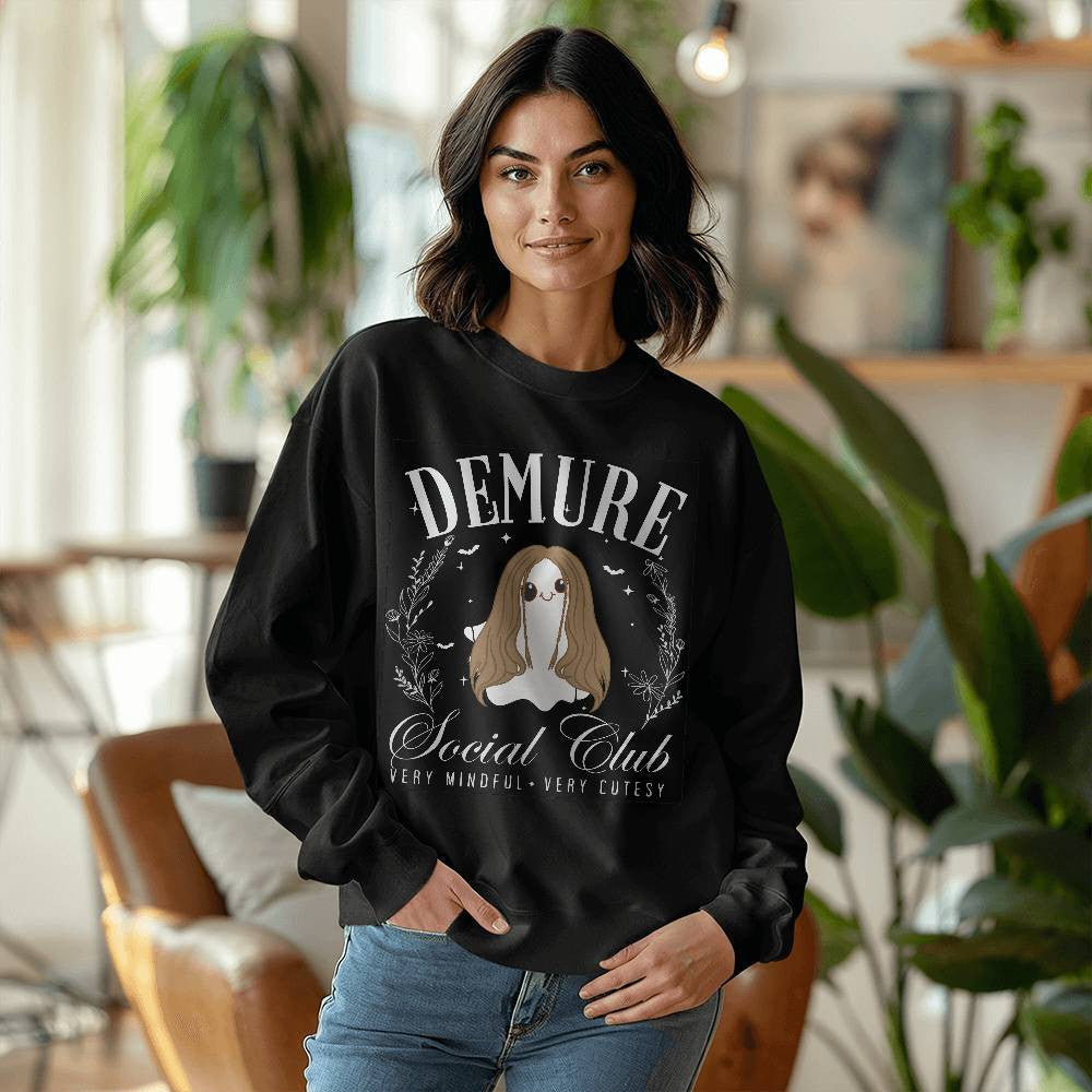 Demure Cutesy Ghost Halloween Sweatshirt