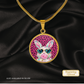 Cute Bunny Necklace or Keychain, Pink Leopard Bunny Jewelry, Kawaii Rabbit Pendant for Teen Girl, Easter Basket Stuffer Gift