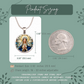 Virgin Mary Necklace or Keychain, Catholic Necklace for Women, Marian Jewelry Gift, Christian Gift for Her, Religious Pendant