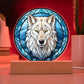 Winter Wolf LED Light Plaque and Ornament