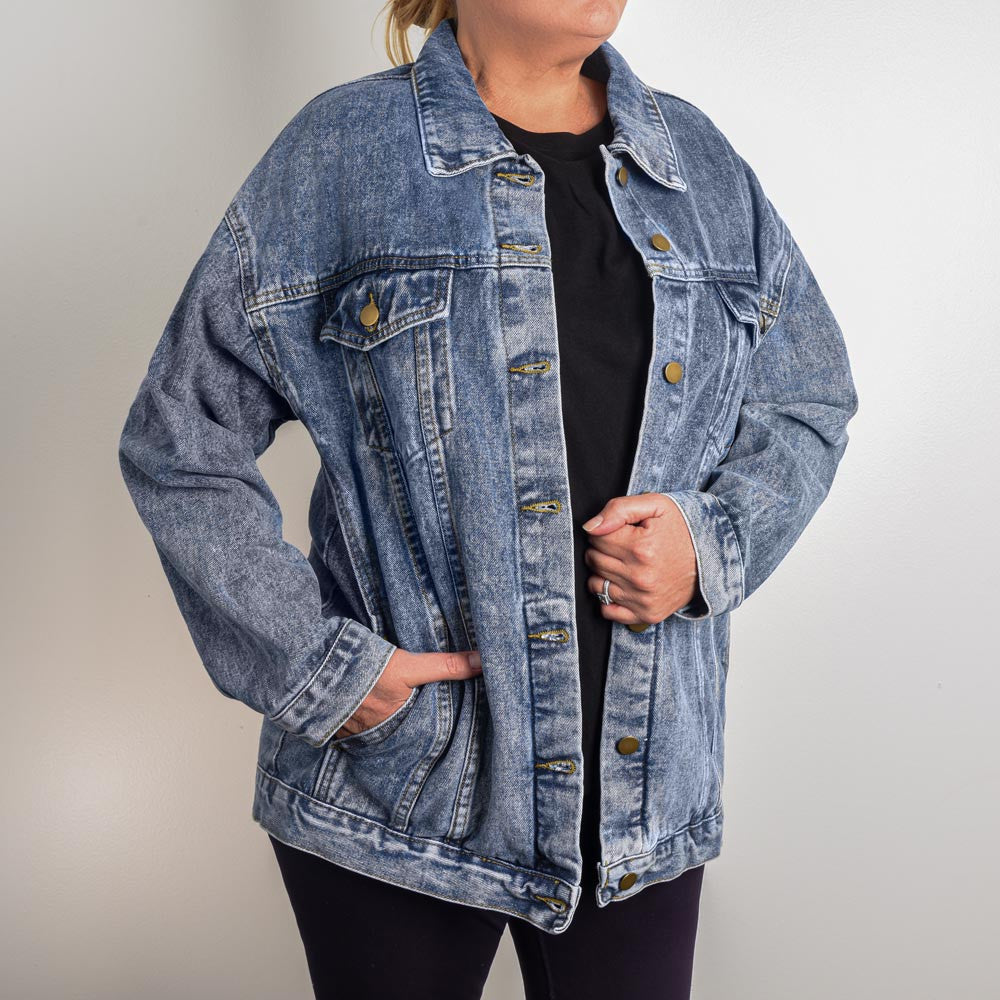 Custom Southwestern Mama Denim Jacket